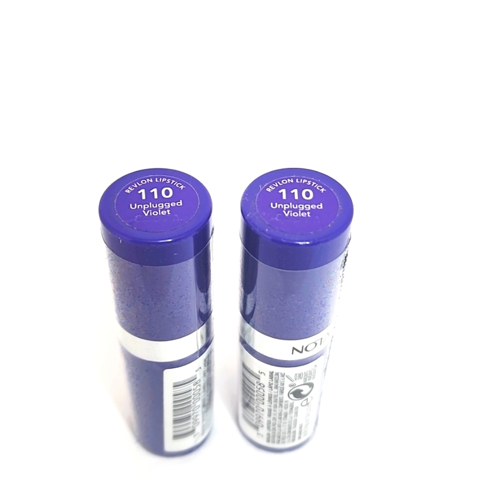 Revlon Lipstick #110 Unplugged Violet 2Pcs